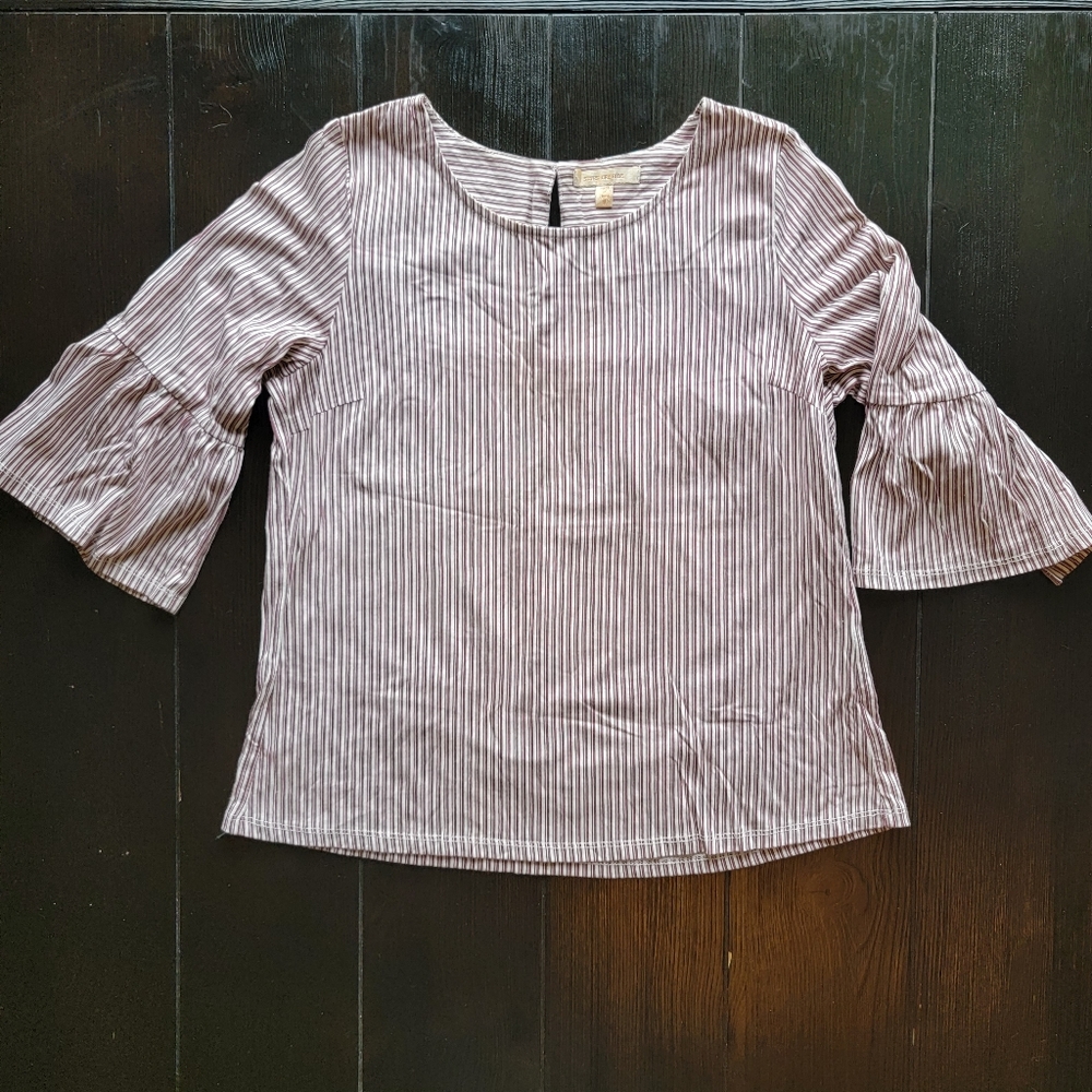 Skies are blue Small candy stripe boutique top